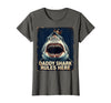 Mademark Daddy Shark Rules Here Fun Dad Design T-Shirt - Asphalt Grey