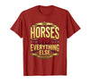 Mademark Horses Over Everything Equestrian Women's Design T-Shirt - Men - Cranberry Red