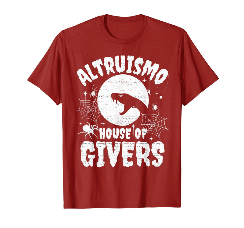 House of Givers Halloween Party Halloween Costume Altruismo House of Givers T-Shirt - Cranberry Red
