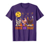 Autumn Pumpkin Chicken Halloween Chicken Farm Fall Halloween Chicken Pumpkin Chick Or Treat Spooky T-Shirt - Purple