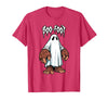 Spooky Bigfoot Sasquatch Ghost Halloween Humor Fun Boo Foot Bigfoot Ghost Sasquatch Halloween Funny Humor T-Shirt - Red