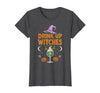 Funny Halloween Tees for Men Women Kids. Drink Up Witches Purple Hat Funny Halloween Men Women T-Shirt - Dark Heather Grey