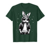 Bunny Face with Sunglasses Rabbit for Boys Men Kids T-Shirt in Dark Green