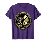 Mademark Monkey Business Pie Chart Funny Graphic Tee T-Shirt - Men - Purple