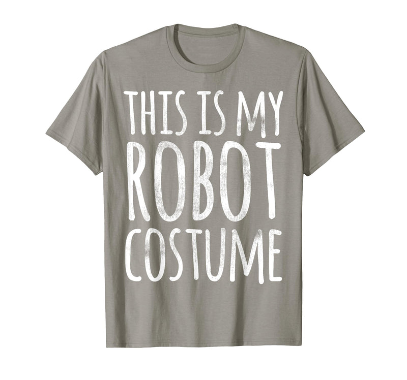 Funny Lazy Halloween T Shirt This is My Robot Costume T-Shirt - Slate Grey