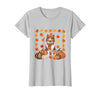 Shetland Sheepdog Sheltie Shop Sheltie Shetland Sheepdog Pumpkins Fall Leaves Halloween T-Shirt - Silver Grey