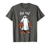 Spooky Bigfoot Sasquatch Ghost Halloween Humor Fun Boo Foot Bigfoot Ghost Sasquatch Halloween Funny Humor T-Shirt - Asphalt