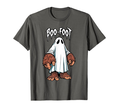 Spooky Bigfoot Sasquatch Ghost Halloween Humor Fun Boo Foot Bigfoot Ghost Sasquatch Halloween Funny Humor T-Shirt