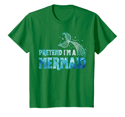 Funny Lazy Halloween Costumes & Halloween Shirts Pretend I'm A Mermaid Lazy Funny Mermaid Halloween Costume T-Shirt