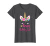 Unicorn Birthday Girl Family Shirts Unicorn Nana of The Birthday Girl Shirt Matching Party Tee T-Shirt - Dark Heather Grey
