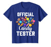 Candy Tester Sweets Lover Gifts & Apparel Official Candy Tester Halloween Costume Boys Girls Kids T-Shirt - Royal Blue