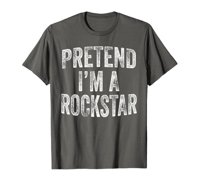 Funny Halloween Party Matching Family Costumes Tee Pretend I'm A Rockstar Costume Family Halloween Rock Star T-Shirt