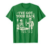 Halloween Costume For Doctor I've Got Your Back I've Got Your Back Halloween Skeleton Doctor Costume T-Shirt - Kelly Green