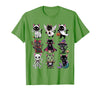 Halloween Cat Apparel Halloween Cat T-Shirt - Spooky Kittens Costume T-Shirt - Grass Green