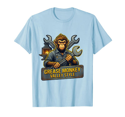 Grease Monkey Valley Style Automotive Design T-Shirt - Men