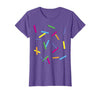 SKM Designs - Easy Halloween Rainbow Sprinkles Ice Cream Simple T-Shirt Costume T-Shirt - Purple Heather