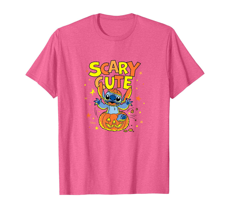 Disney Stitch Halloween Fun T-Shirt - Pink Heather