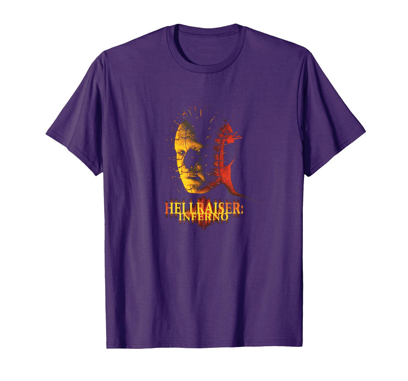 Hellraiser Movie Inferno Pinhead Puzzle Horror PAPL14590 T-Shirt - Purple