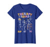 Speech Occupational Physical Therapy Halloween Therapy Squad SLP OT PT Halloween Speech Physical Skeleton T-Shirt - Royal