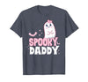 Spooky Family Cute Pink White Ghost Boo Halloween Spooky Daddy Family Cute Pink White Ghost Boo Halloween T-Shirt - Heather