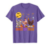 Autumn Pumpkin Chicken Halloween Chicken Farm Fall Halloween Chicken Pumpkin Chick Or Treat Spooky T-Shirt - Purple Heather