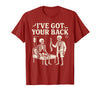 Halloween Costume For Doctor I've Got Your Back I've Got Your Back Halloween Skeleton Doctor Costume T-Shirt - Cranberry Red