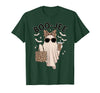Halloween Boo-Jee Leopard Ghost Coquette Bow Coquette Leopard Ghost Coffee Boo-JEE Halloween Boujee Ghost T-Shirt - Dark