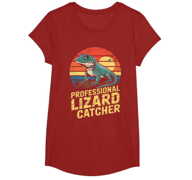 Funny Reptile Enthusiast Tee Lizard Catcher Humor Professional Lizard Catcher Funny Reptile Lover Men Women T-Shirt -