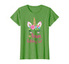 Unicorn Birthday Girl Family Shirts Unicorn Nana of The Birthday Girl Shirt Matching Party Tee T-Shirt - Grass Green