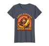 Mademark Going Bananas Over Here Funny Monkey Design T-Shirt - Women - Heather Blue