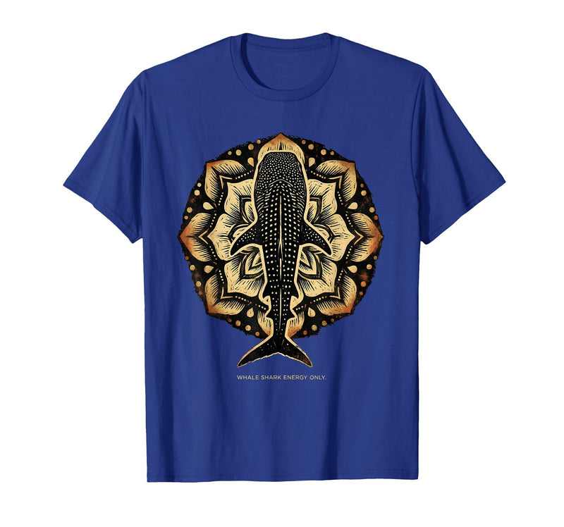 Mademark Whale Shark Energy Only Ocean Lover Design T-Shirt - Royal Blue