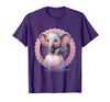 Mademark 1st Grade Pink Elephant Circus Ball Design T-Shirt - Men - Purple