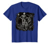 Scary Cyclist Skeleton Gifts Cycling Skeleton Mountain MTB Bicycle Cyclist Skeleton T-Shirt - Royal Blue