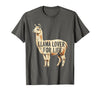 Mademark Llama Lover For Life Peru Graphic Design T-Shirt - Asphalt Grey