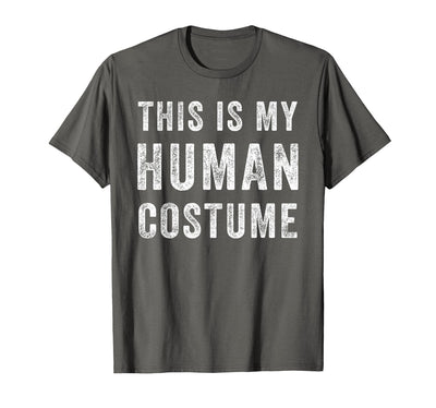 Funny Halloween Pumpkin Tee Gifts This is My Human Costume Funny Halloween Shirt Top