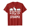 Show Rabbit Grandma T-Shirt in Cranberry Red