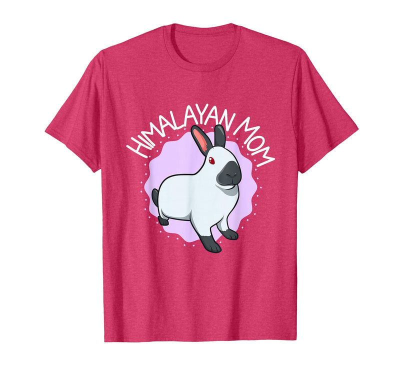 Himalayan Rabbit Mom T-Shirt in Red Heather