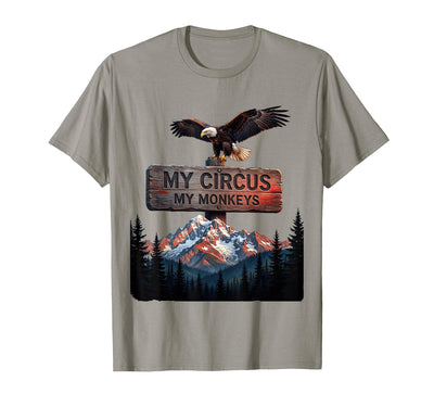 My Circus My Monkeys Funny Chaos Manager Design T-Shirt - Men