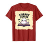 Mademark Ghost & Spirits - Ghost (99 Problems All) T-Shirt - Cranberry Red-halloween Educational Library Lurker