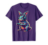 Rabbit Gaming Animal Video Games Funny Rabbit T-Shirt in Purple