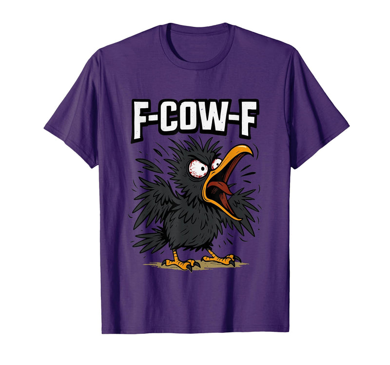 F COW F Crow F-Cow-F T-Shirt - Purple