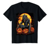 FrightNightFits Werewolf Orange Halloween T-Shirt - Black