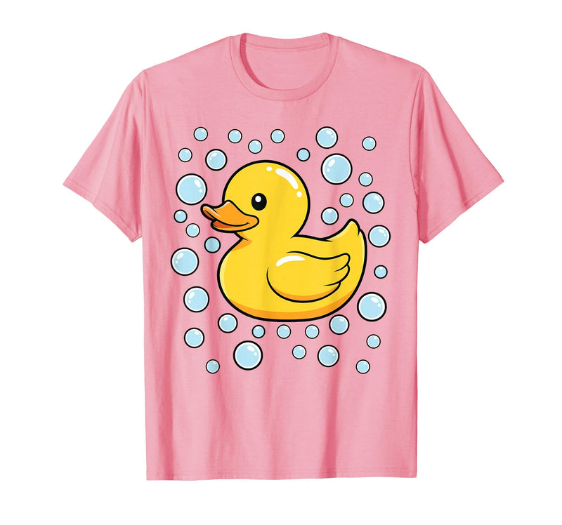 InGENIUS Duck Lover Shirts & Gifts Rubber Duck Bubbles Cute Duckie Duckling Costume Halloween T-Shirt - Pink