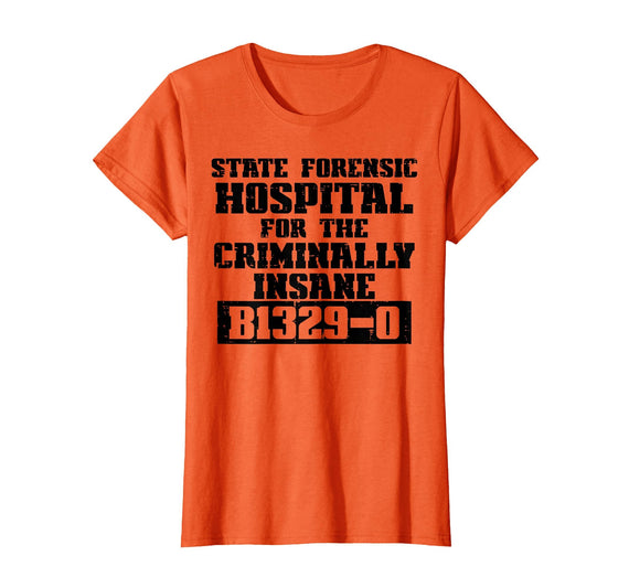 Halloween Shirts For Women Men Kids Boys Girls Criminally Insane Jail Inmate Prisoner Fun Halloween Costume T-Shirt - As