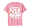 Wound Care Nurse Boo Boo Crew Halloween Wound Care Boo Boo Crew Nurse Funny Ghost Halloween Nurse T-Shirt - Pink