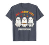 Fall Prevention Funny Ghost Autumn Halloween Gift Fall Prevention Funny Ghost Autumn Halloween Joke T-Shirt - Heather Blue