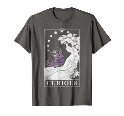 Disney Alice in Wonderland Cheshire Cat Curious Outline T-Shirt