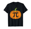 Halloween Tees Women Men Kids Pumpkin Pi Symbol Funny Math Nerd Spooky Halloween Pi Day T-Shirt - Black