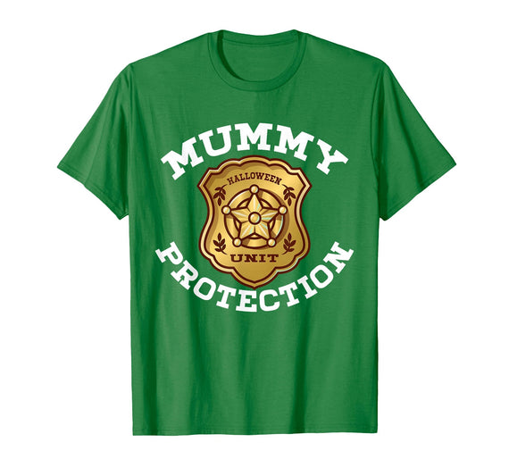 Halloween Mummy Security Costume RTees Halloween Adult Costume Mummy Protection T-Shirt - Kelly Green