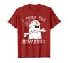 I Found This Humerus Funny Ghost Nurse Halloween T-Shirt - Cranberry Red
